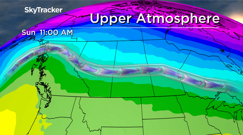 An upper ridge of high pressure builds in the heat this weekend.