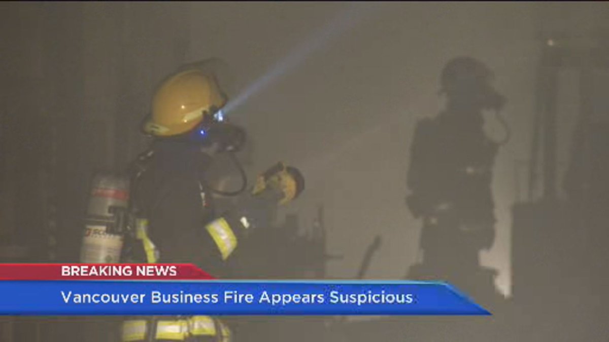 Vancouver firefighters on scene early this morning.