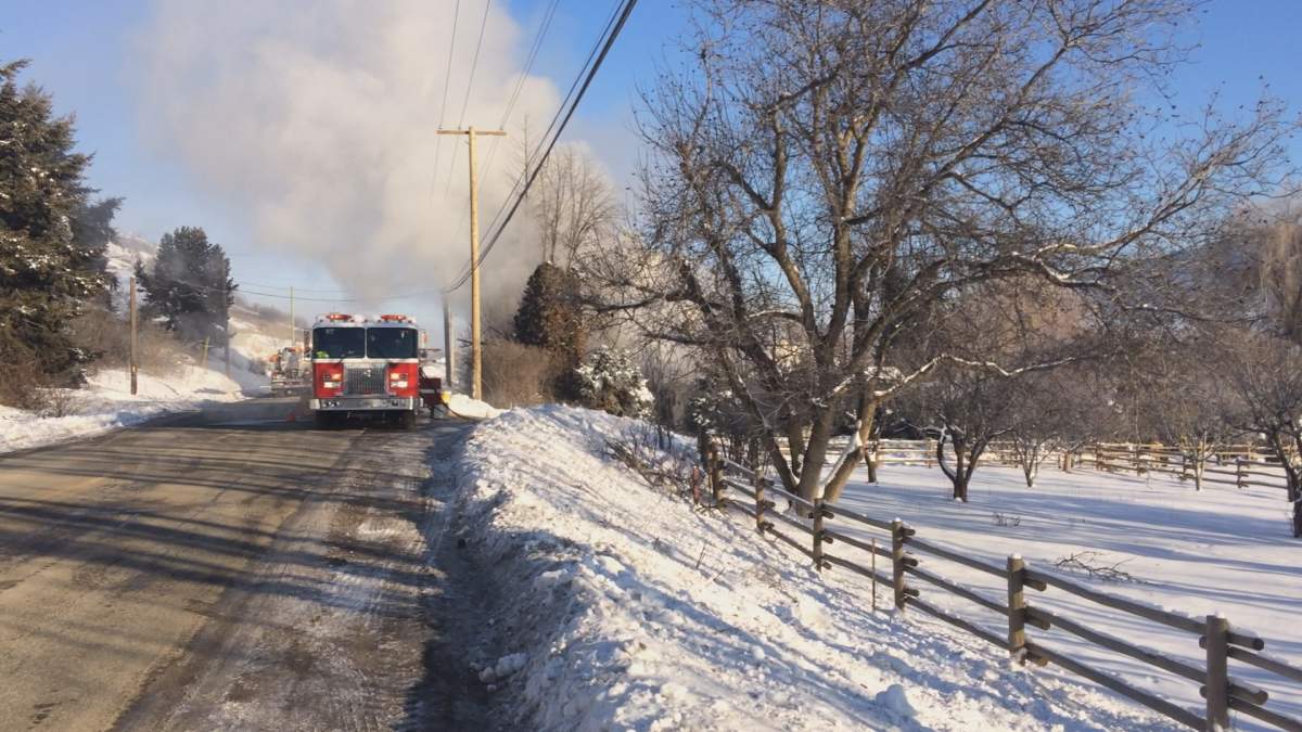 House fire near Vernon - image