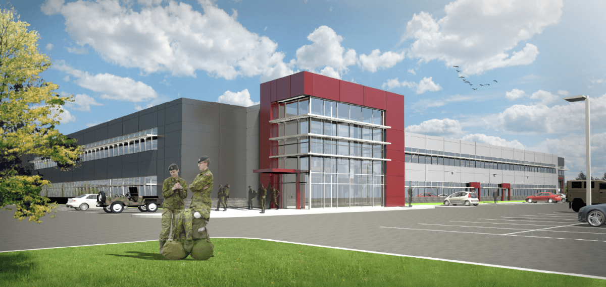 An artist's rendering of the Willow Park Armoury to be built in Halifax, N.S. 