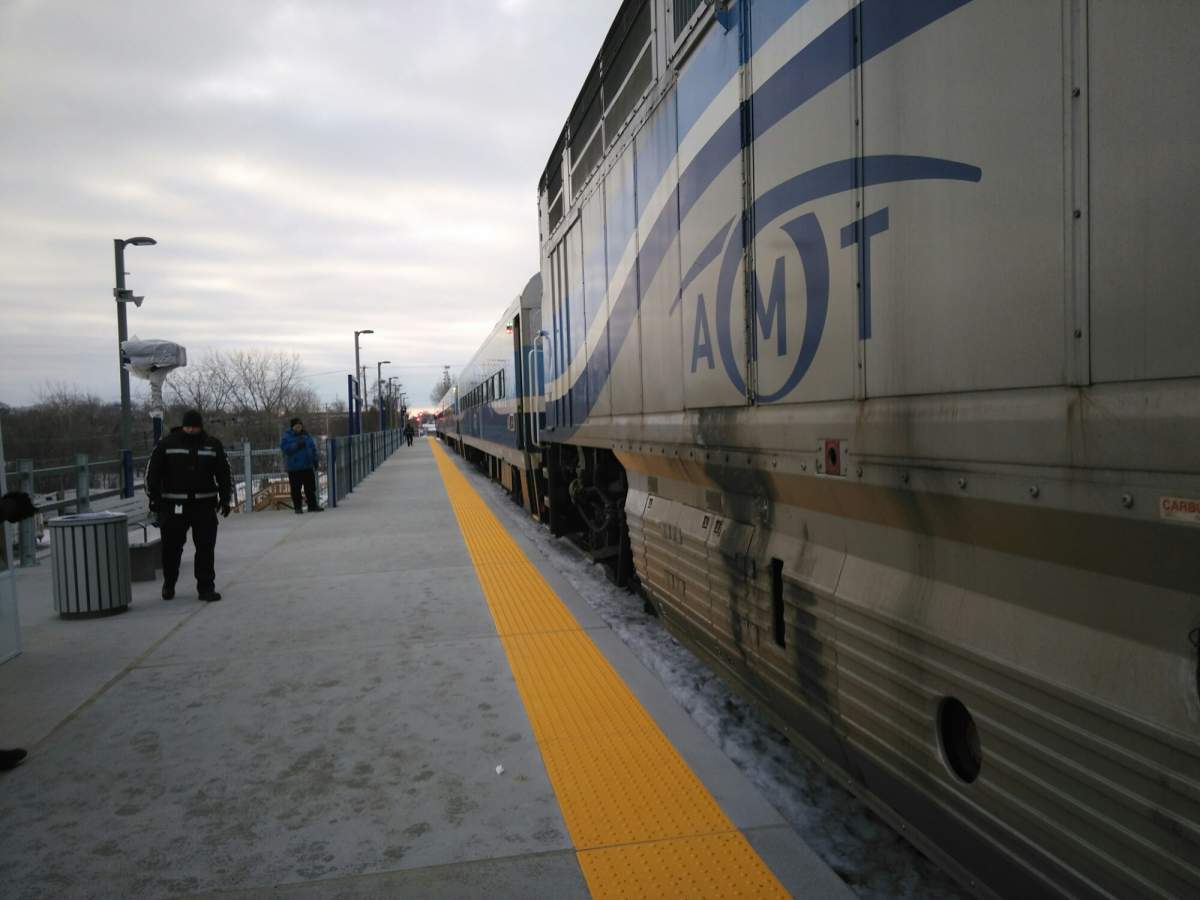 The AMT train, Monday, Jan. 16, 2017.