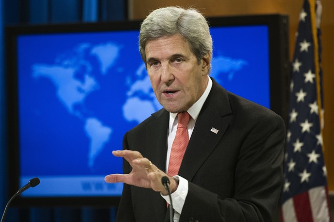 In this Jan. 5, 2017, photo, Secretary of State John Kerry speaks during a news conference at the State Department in Washington. Stung by years of failure to stop Syria‚Äôs bloodshed, the United States is now but a bystander to the civil war as President Barack Obama leaves office. Kerry still is speaking sporadically with Russian, Turkish and Arab foreign ministers about cease-fire efforts, and there are occasional consultations with the opposition. But less than two weeks before Donald Trump‚Äôs presidency begins, the outgoing administration is no longer even claiming to play the leading part in the peace mediation that it spearheaded unsuccessfully for years. (AP Photo/Cliff Owen).