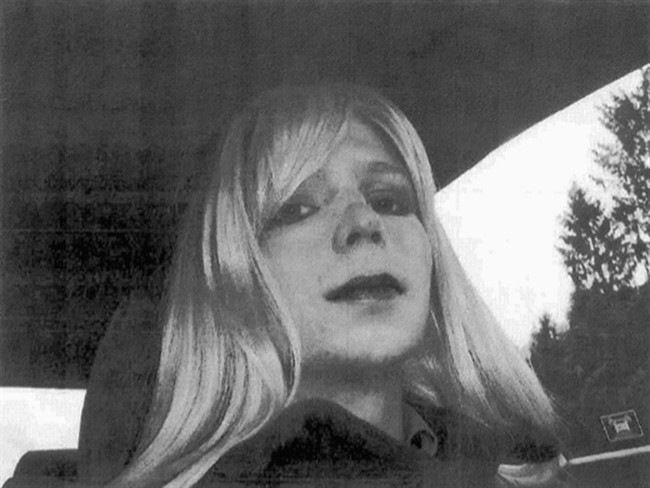 In this undated file photo provided by the U.S. Army shows Pfc. Chelsea Manning.