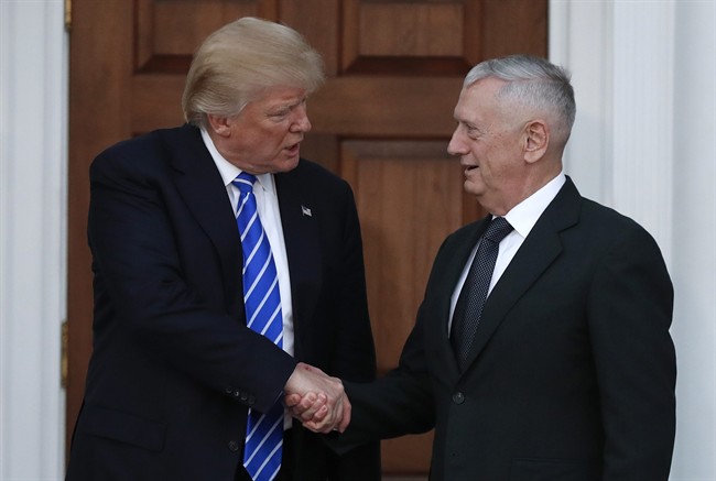 U.S. defence secretary James ‘Mad Dog’ Mattis was ‘hugging and kissing ...