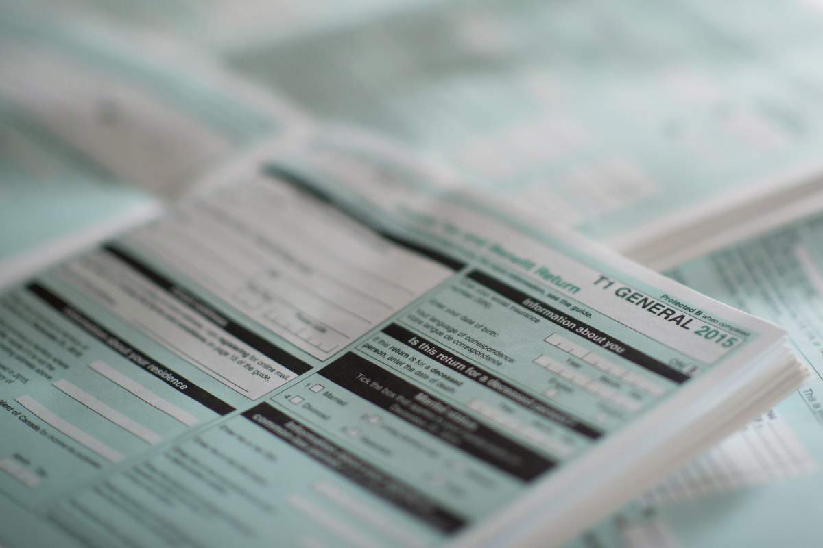 The T1 General tax form for 2015 is shown in this recent photo. Tax season is upon us once again and the Canada Revenue Agency has implemented several new measures in an effort to help streamline the filing of income tax returns.