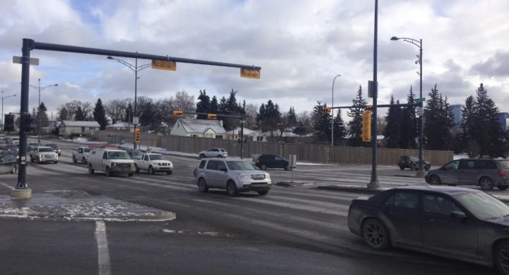 Calgary Police say this intersection at 16 Avenue and 10 Street N.W. saw one-million vehicles in Oct. 2016.