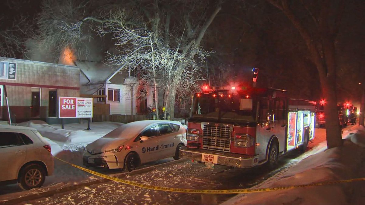 Fire fighters were busy battling a blaze at a West End home Friday morning. 