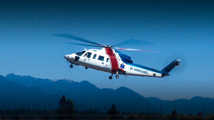 The man who fell was taken by air ambulance to Royal Columbian Hospital.