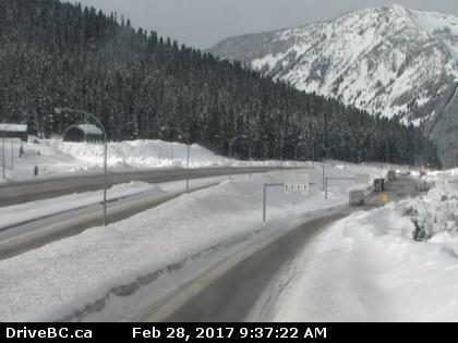 Upward of 25 centimetres is expected to fall on the Coquihalla today. 