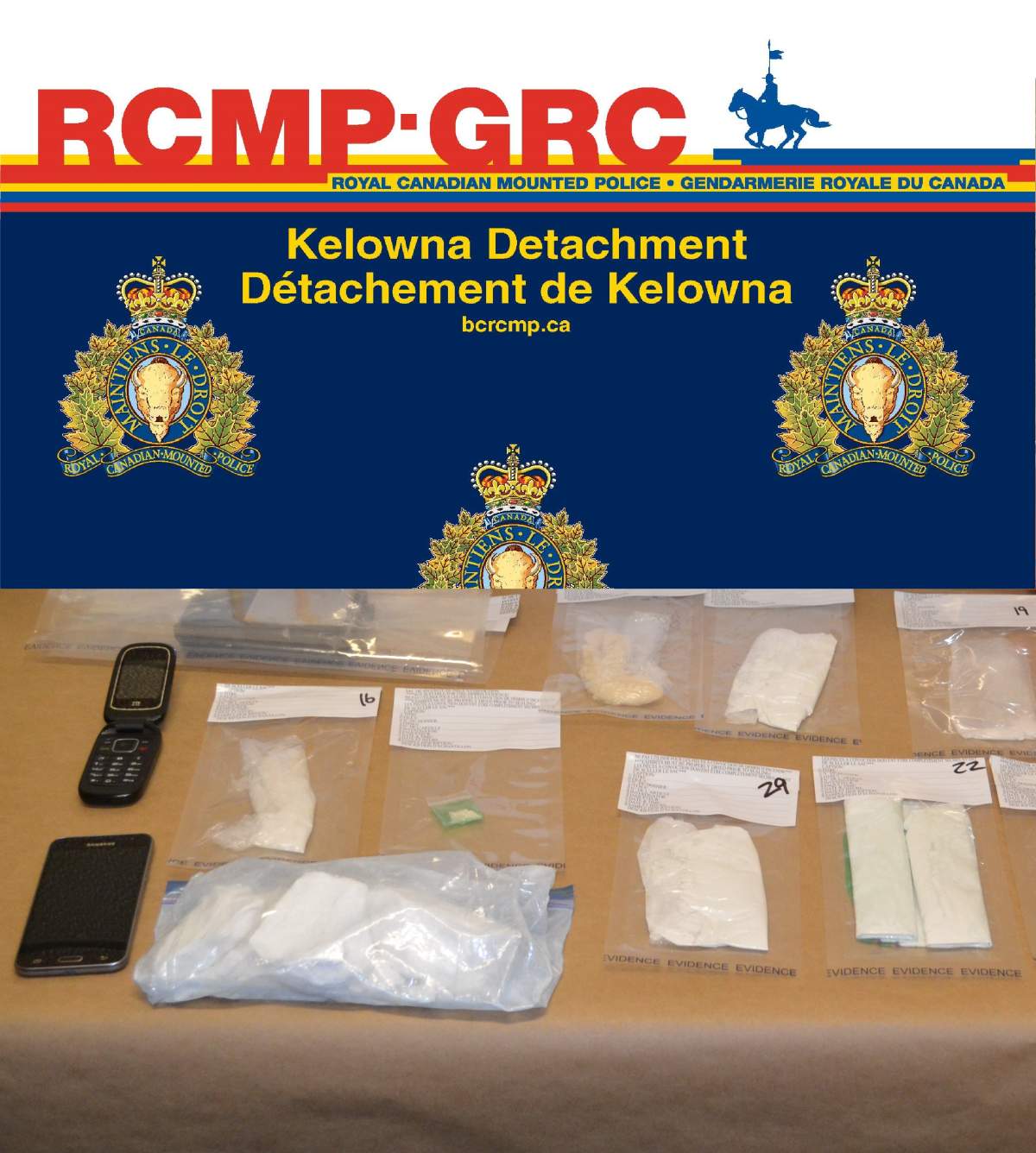 Mounties raid Kelowna residence; drugs and cash found | Globalnews.ca