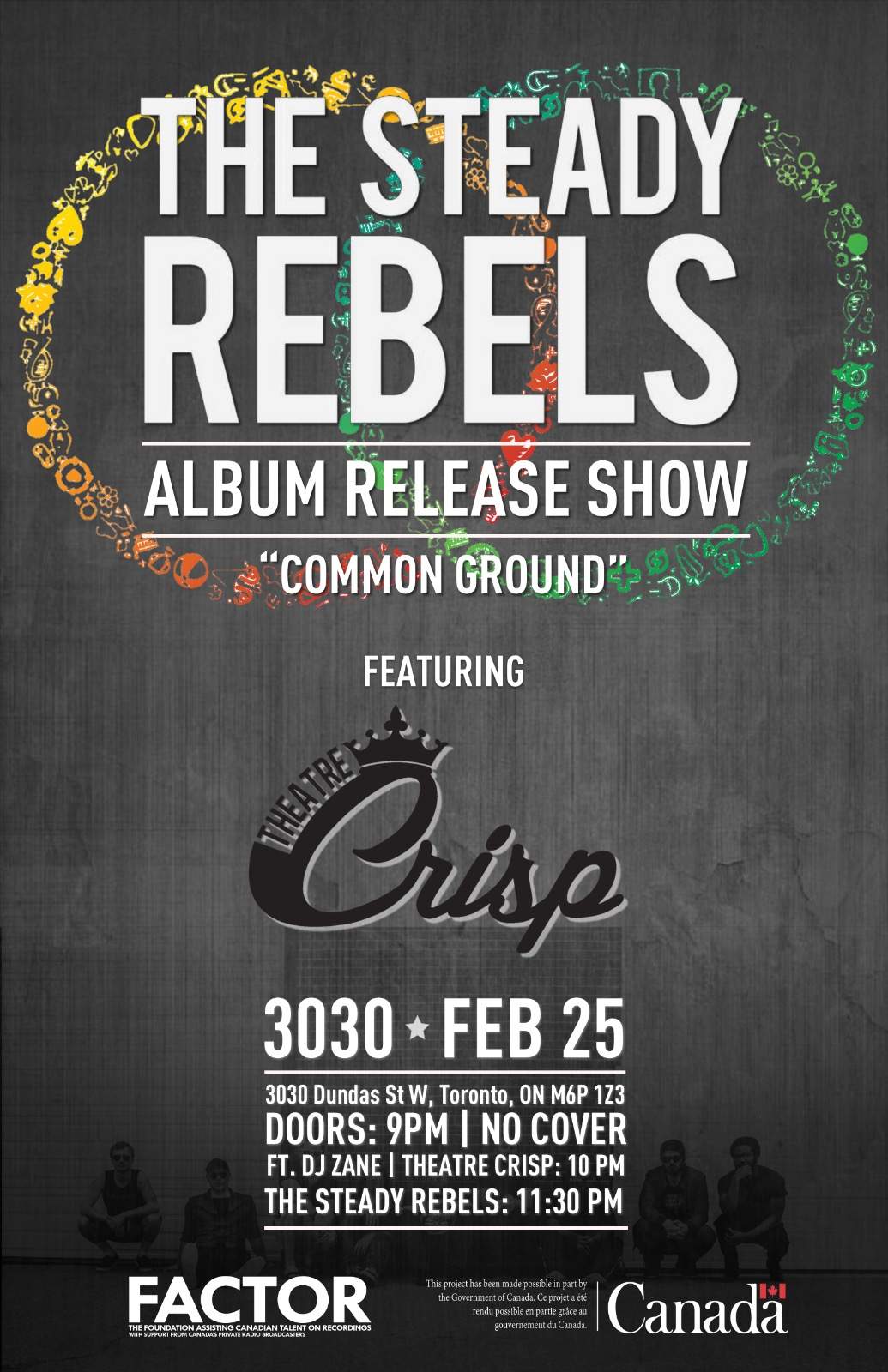 The Steady Rebels Album Release Show w/ Theatre Crisp - image