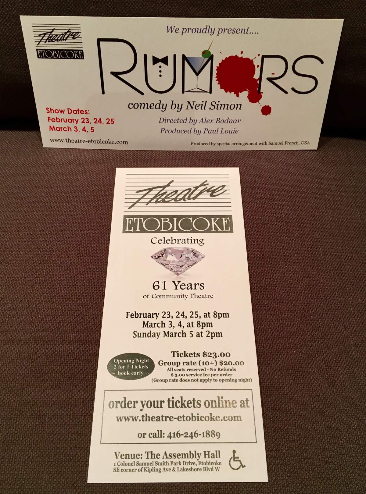 Rumors (comedy play) - image
