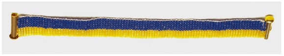 ACUA presents: Ukrainian Flag Loom Beaded Bracelet - image