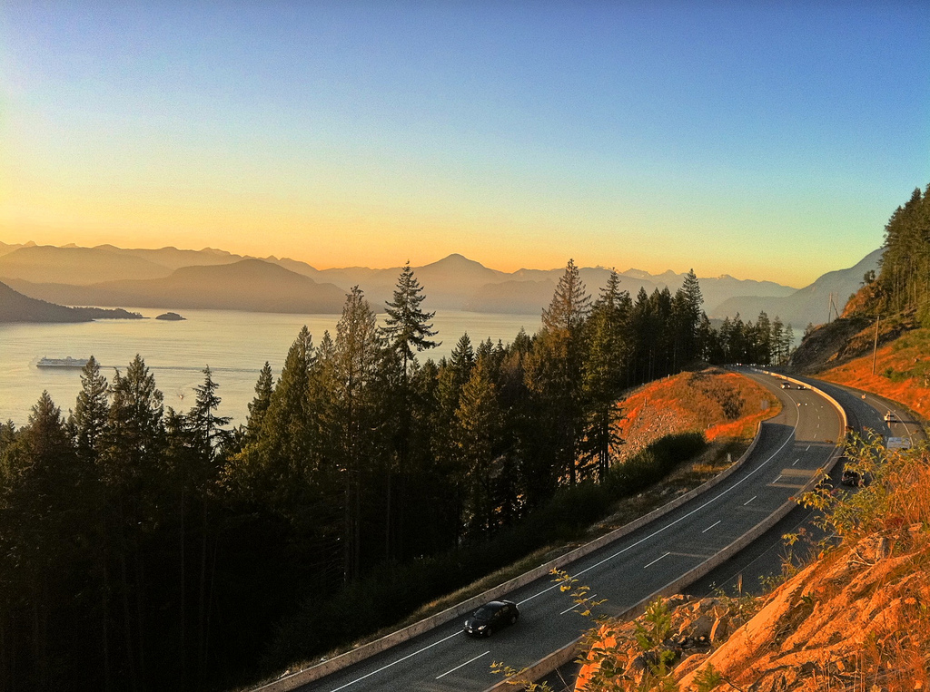 The Sea-to-Sky Highway.