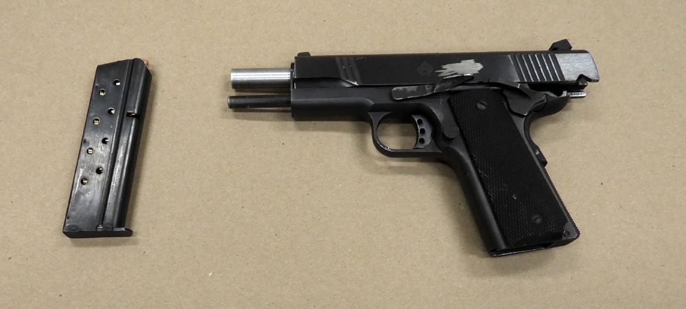 A loaded 9mm handgun with the serial number removed was one of the items seized during a Alberta Law Enforcement Response Teams (ALERT) drug trafficking investigation in Fort McMurray, Alta.