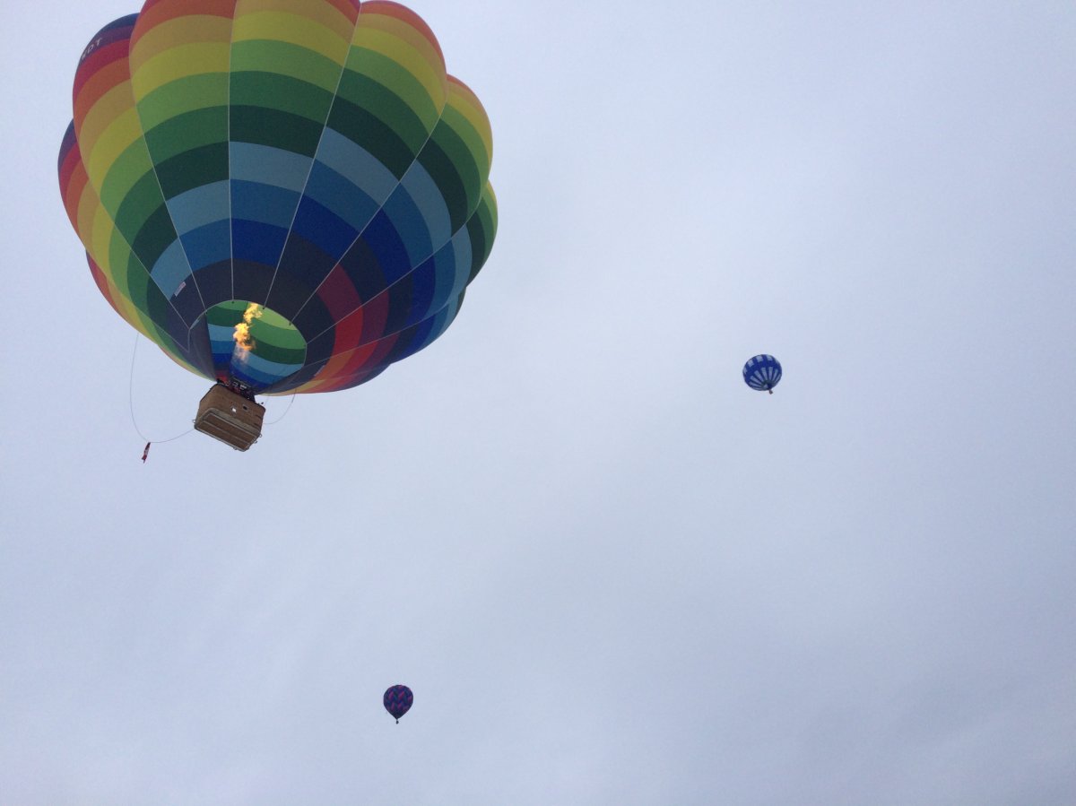 Balloons take flight at a previous Vernon Winter Carnival.   