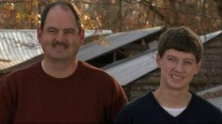 Jeff Brasher with his son, Austin.