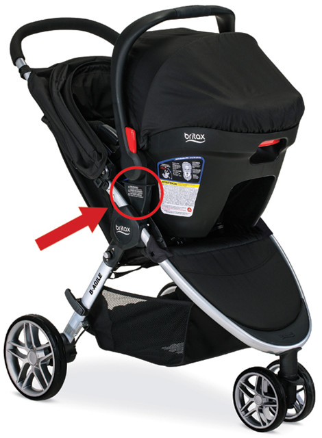 Britax folding outlet stroller