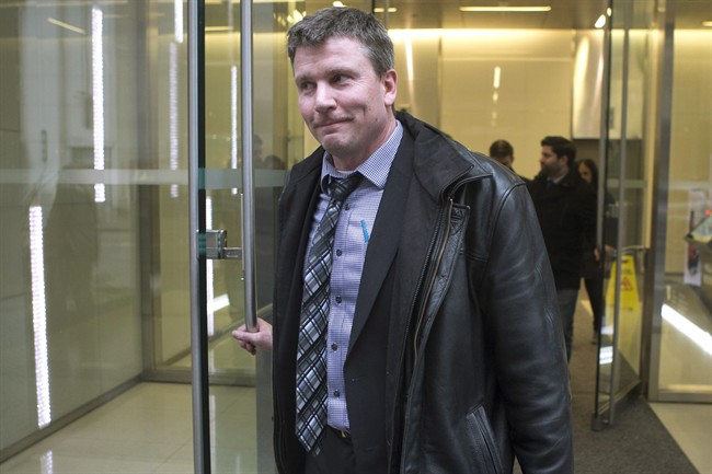 High school teacher Timothy C. Sullivan leaves a disciplinary hearing in Toronto, on Tuesday, February 21, 2017.
