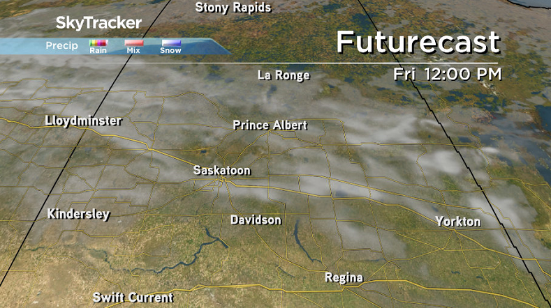 Cloud cover moves back through the day on Thursday and sticks around on Friday.