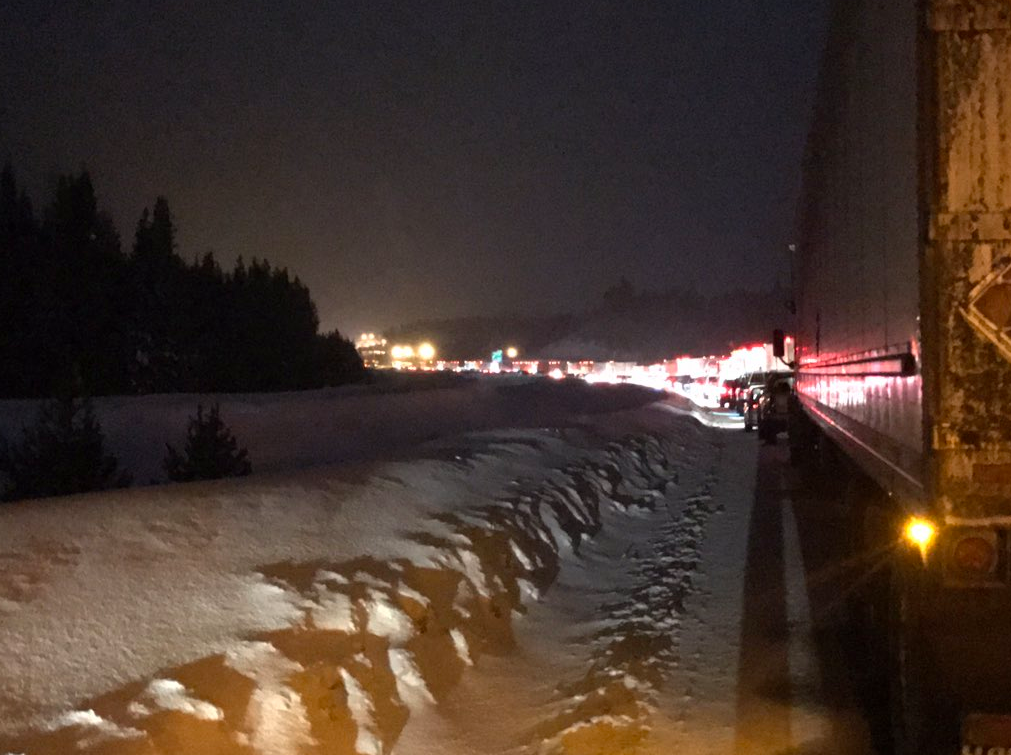 It was another long night for motorist stuck on the Coquihalla. 