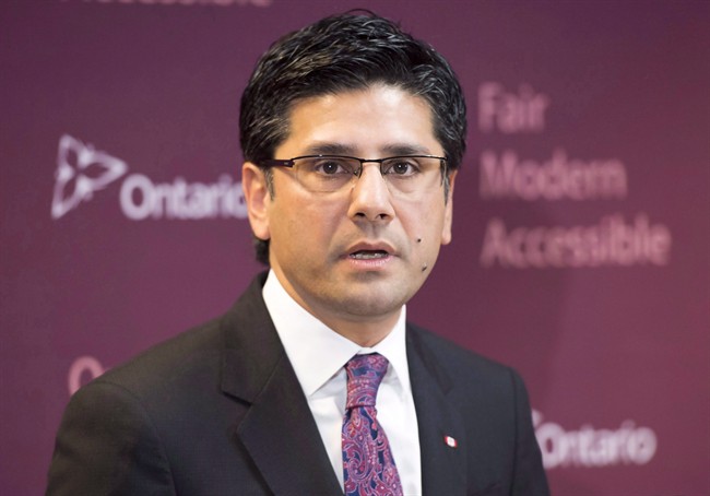 Ontario Attorney General Yasir Naqvi appears in a file photo.