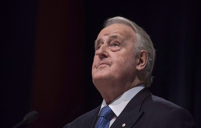 Brian Mulroney says trade is often made a scapegoat during anxious times.