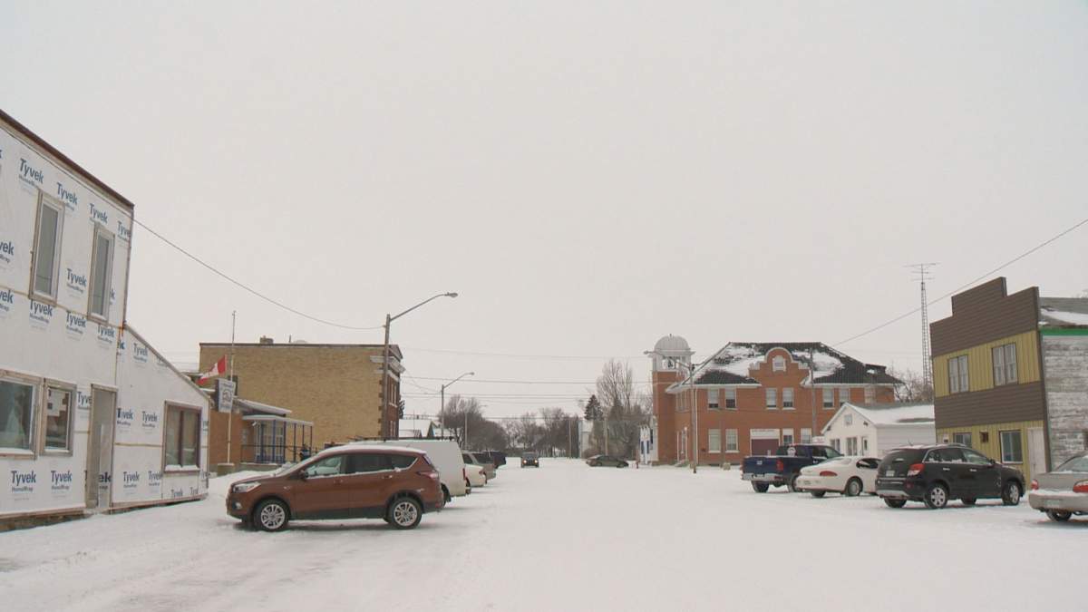 A view of downtown Craik, Sk.
