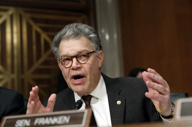 Senate Health, Education, Labor, and Pensions Committee member Sen. Al Franken, D-Minn. speaks on Capitol Hill in Washington, Tuesday, Jan. 31, 2017,.