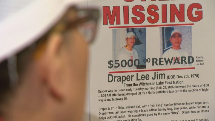 Family of missing Saskatchewan man Draper Lee Jim marks painful anniversary - image