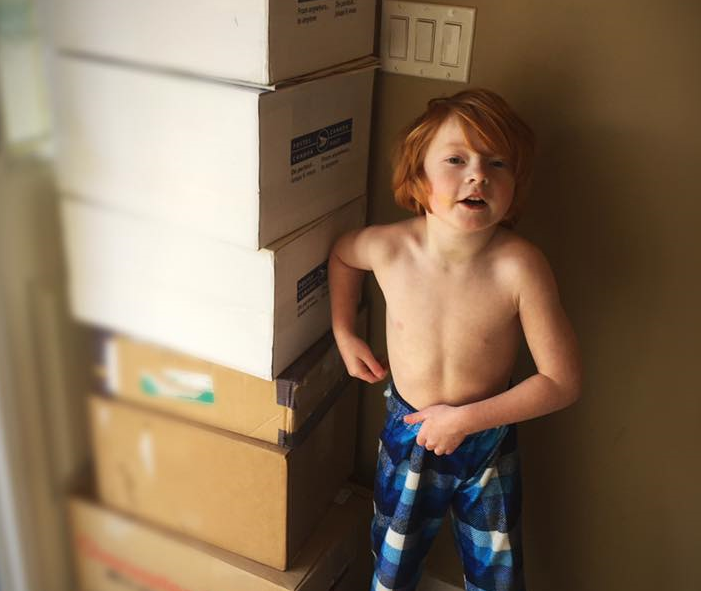 Everett's dad says they have received hundreds of boxes of Star Wars Kraft Dinner.