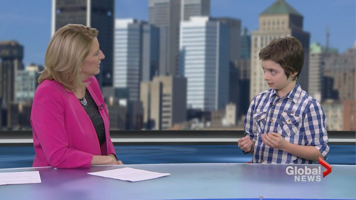 Elliot Miville-Deschênes, a 13-year-old Quebec actor, volunteer and WE Day participant joins senior anchor Jamie Orchard to talk about WE Day activities in Montreal. Saturday, Feb. 08, 2017.