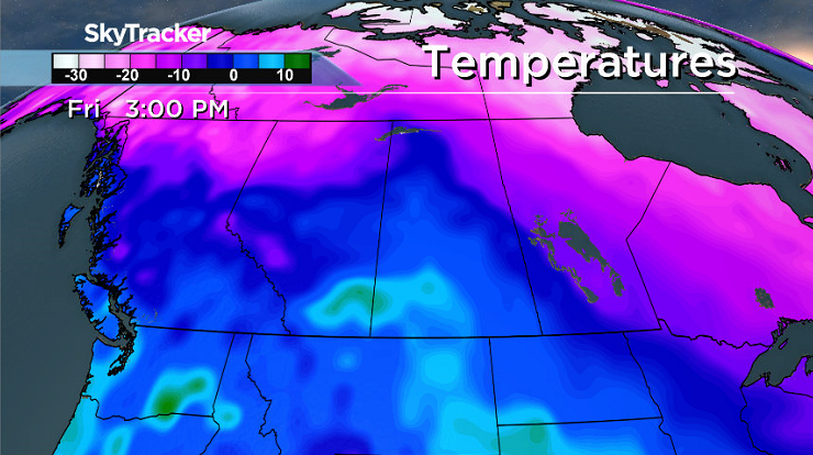 A big, one day warm up is on the way on Friday for central and southern Saskatchewan.