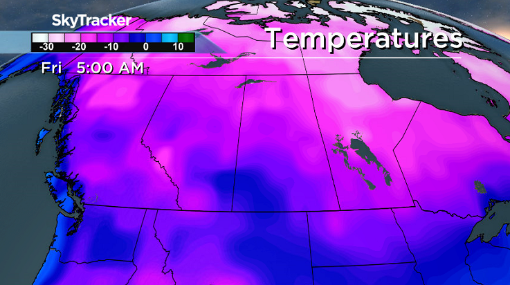 Cooler air slides in from the north later this week and into the weekend.