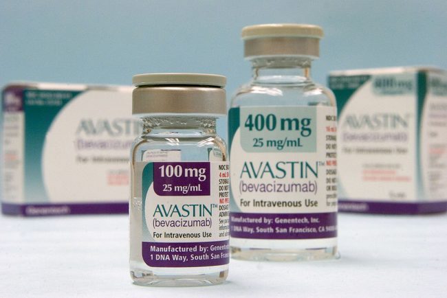 Colon cancer drug Avastin featured in a Cambridge, Massachusetts pharmacy Wednesday, February 1st. 
