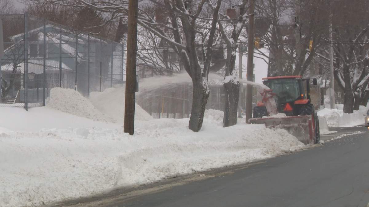 Winter Operations crews work to clear streets and sidewalks, following two weather in Halifax.