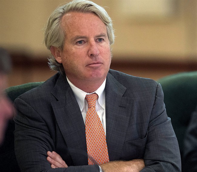  In this Sept. 11, 2014, file photo, University of Illinois Board of Trustees Chairman Chris Kennedy, listens during a trustees meeting in Urbana, Ill. Hanah Jubeh, a Kennedy campaign adviser, said Wednesday, Feb. 8, 2017, that the businessman and the son of the late US Senator and Attorney General Robert Kennedy, will run for Illinois governor in 2018. 