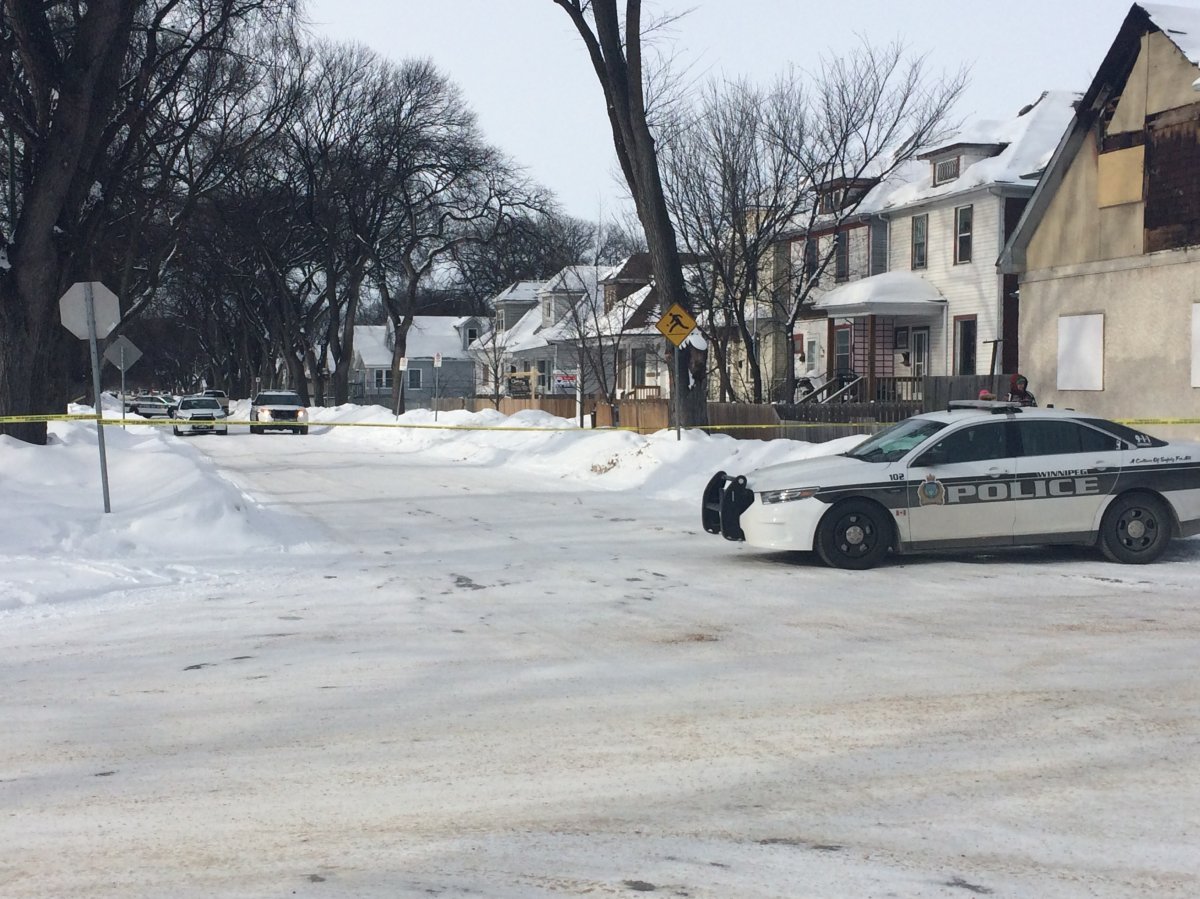 Winnipeg police on scene area of Powers Street and Aberdeen Avenue Wednesday morning. Police have identified two victims of separate homicides this week.