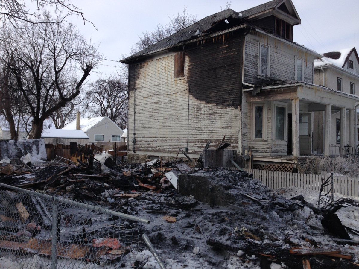 A fire completely destroyed a home on Lansdowne Ave. Friday night. 