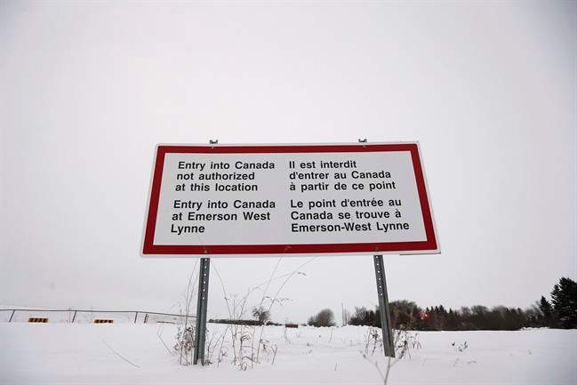 According to fire officials, no refugees crossed the border into Emerson, MB on Sunday.