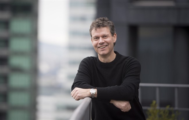 Cam Battley, Executive Vice President of Aurora is pictured at his companies penthouse office in downtown Vancouver, B.C., Friday, Jan. 27, 2017. A task force appointed by the federal government recommended it require plain packaging and a limit to advertising similar to the restrictions on tobacco.