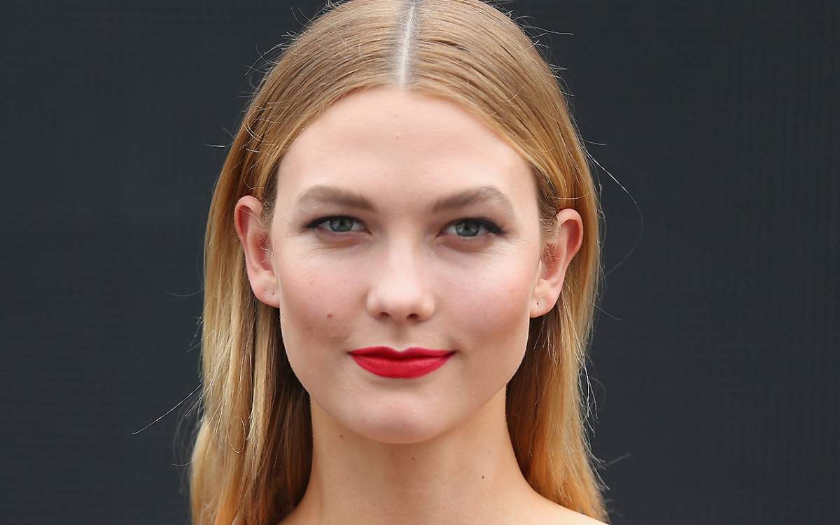 Karlie Kloss poses just after the rehearsal ahead of the David Jones Autumn Winter 2017 Collections Launch at St Mary's Cathedral Precinct on February 1, 2017 in Sydney, Australia.
