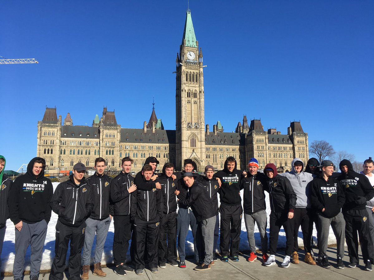 The London Knights spent Family Day in Ottawa.  They visited Parliament Hill and then beat the Ottawa 67s, 4-2.