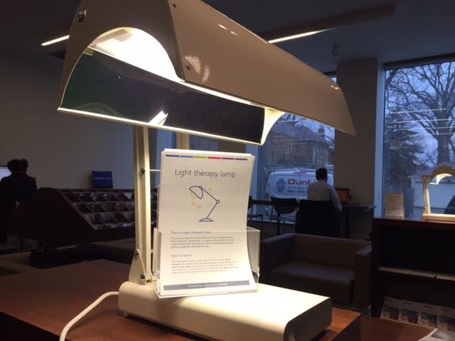 Light therapy lamps will now be available at two Toronto libraries.