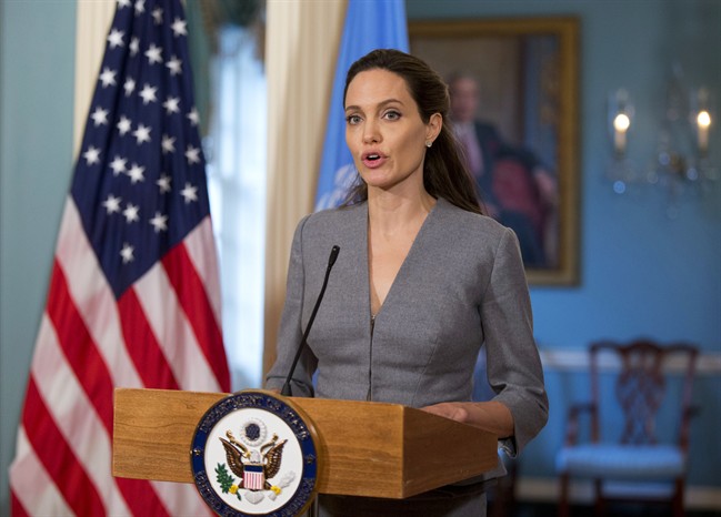Angelina Jolie said in a New York Times editorial Thursday, Feb. 2, 2017, that the U.S. decision to suspend refugee resettlements and visits from several Muslim-majority countries isn't the American way. 