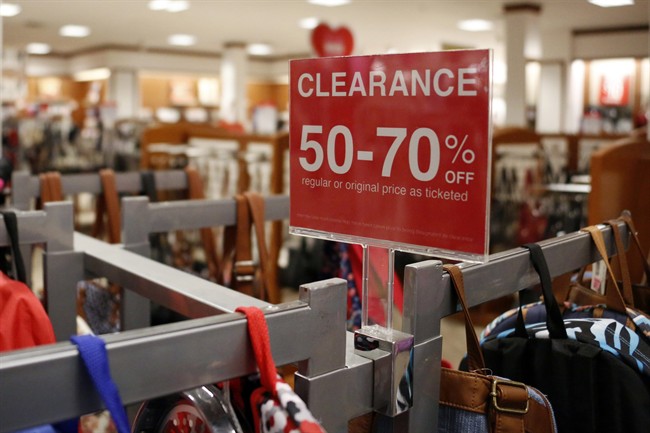 Are people shopping online, instead of at department stores?