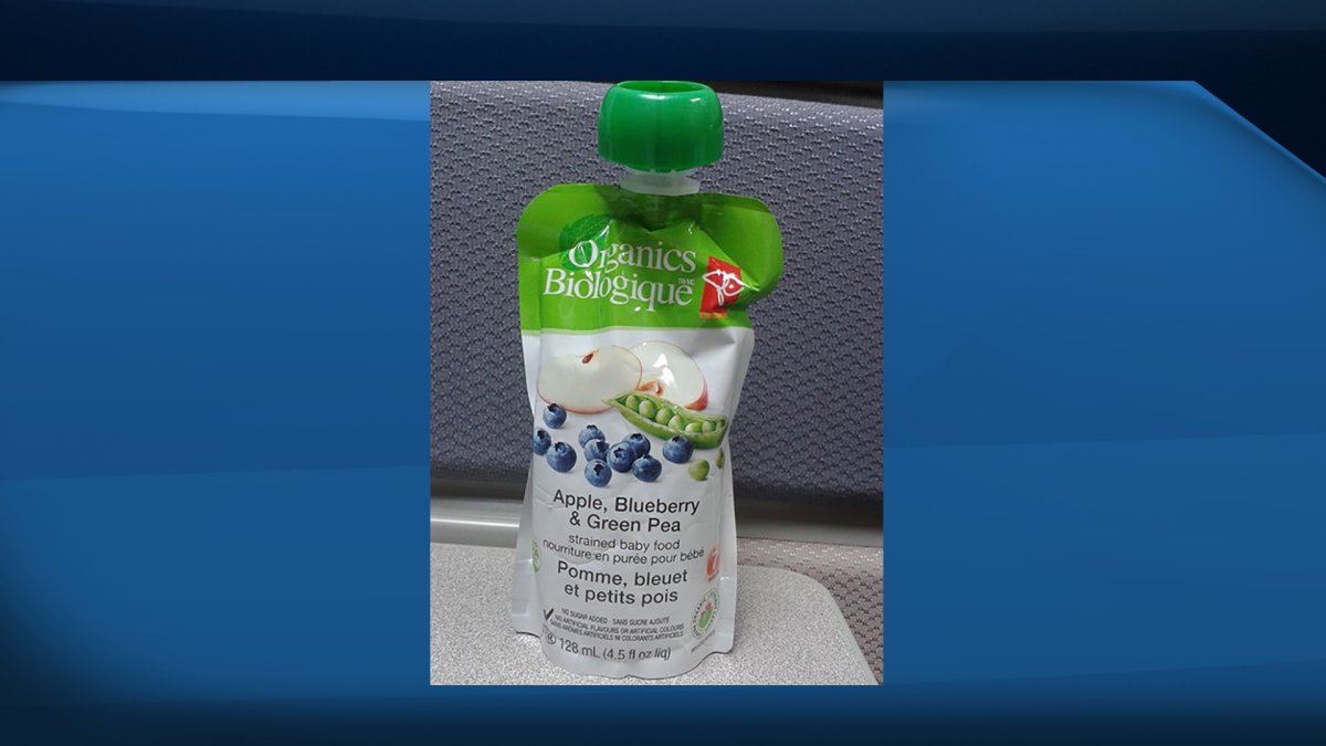 PC Organics Apple, Blueberry and Green Pea baby food has been recalled. 