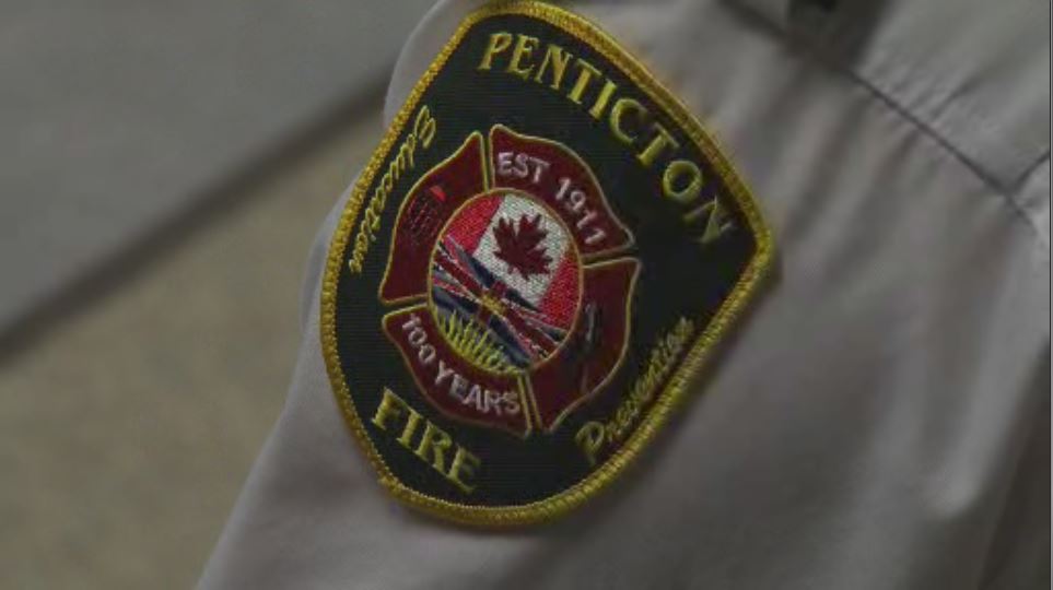 Penticton firefighters responded to a vehicle fire just after 11 p.m. on Sunday night. 