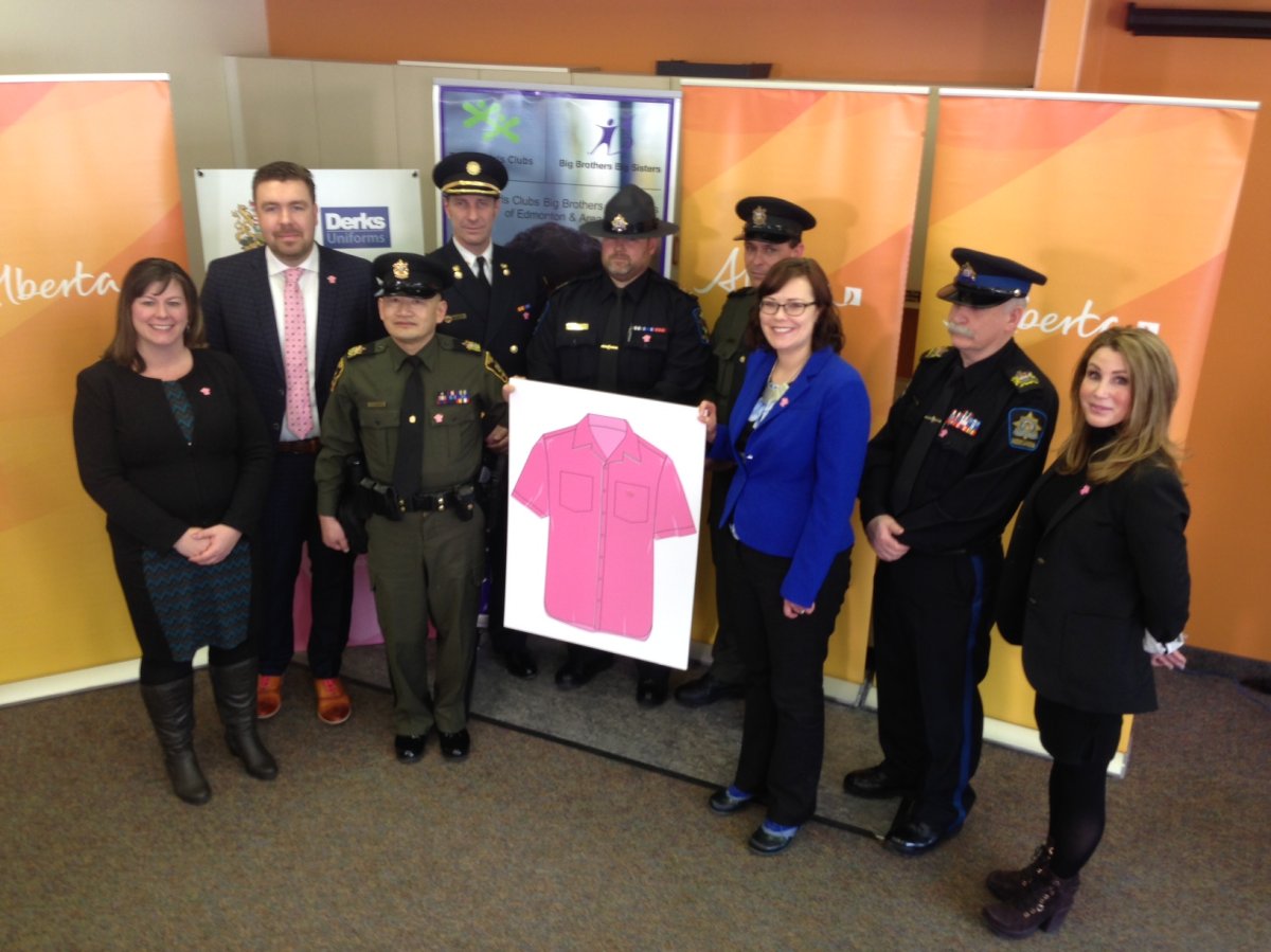 New pin allows law enforcement to recognize Pink Shirt Day.