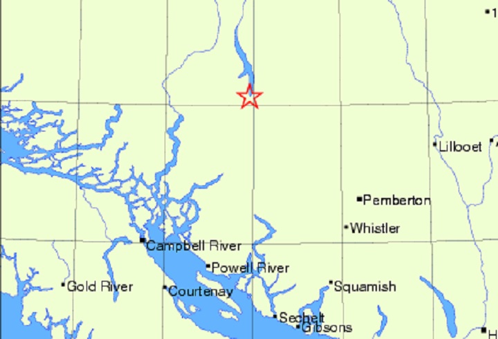 A 4.0-magnitude quake struck near Powell River on Saturday morning.

